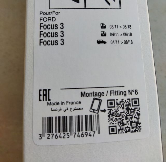 Escobillas Ford Focus mk3 de 700mm