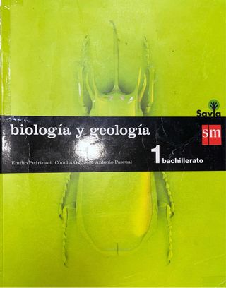 Biología y geología. 1 Bachillerato. Savia (Spanis