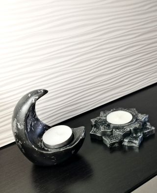 Set Pz. 2 Portacandela Luna Stella