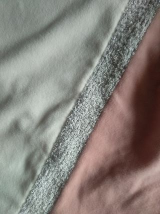 sudadera polar tricolor, nuevo