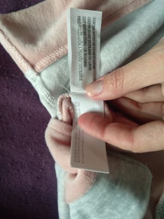 sudadera polar tricolor, nuevo