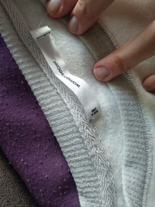 sudadera polar tricolor, nuevo