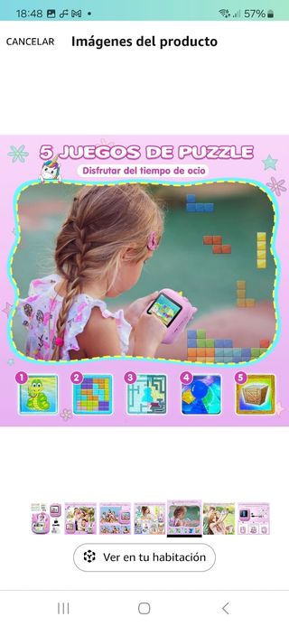 Camara de fotos con impresión.  NUEVA