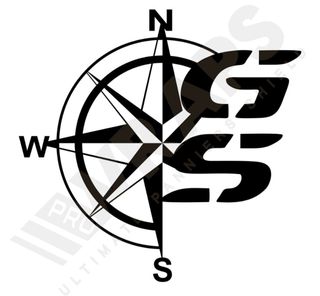 Pegatina moto BMW GS rosa de los vientos