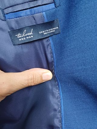 Traje de hombre juvenil,talla 36 azul talla S