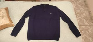 Jersey Lacoste hombre invierno azul
