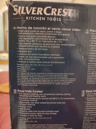 Horno cocción vacío Sous Vide