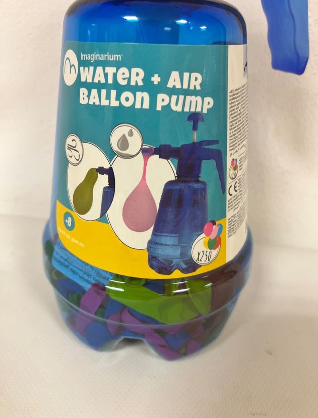 Imaginarium. Botella con hinchador de globos  
