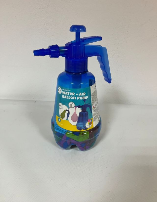 Imaginarium. Botella con hinchador de globos  