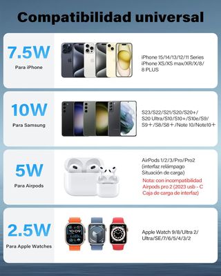 🔻➖ 50%🔻 Cargador inalámbrico Triple