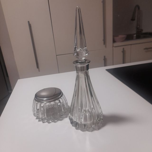 Joyero y colonia cristal