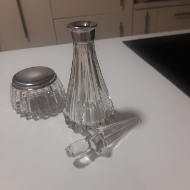 Joyero y colonia cristal