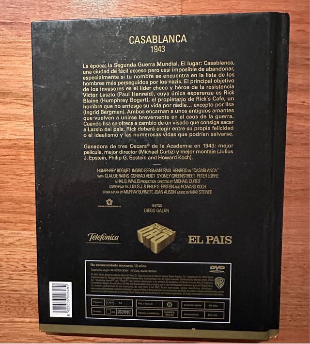 DVD Casablanca - Edizione del libro El País