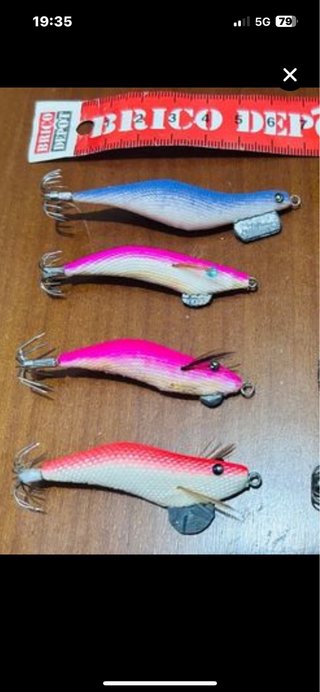 4 Poteras artesanas pesca chipiron