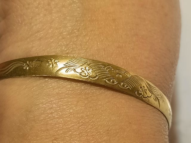 Bracciale in argento placcato oro