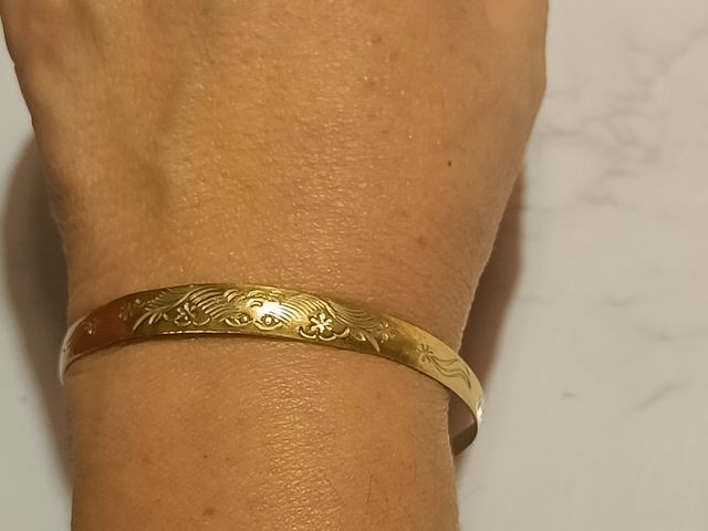 Bracciale in argento placcato oro