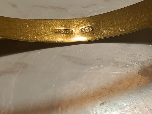 Bracciale in argento placcato oro