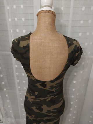 Vestido militar  licra
