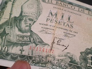 BILLETE 1000 PESETAS 1965 SAN ISIDORO