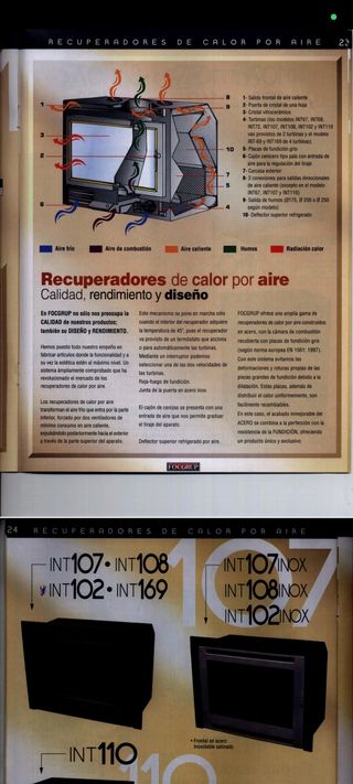 Recuperador de calor por aire (chimenea)