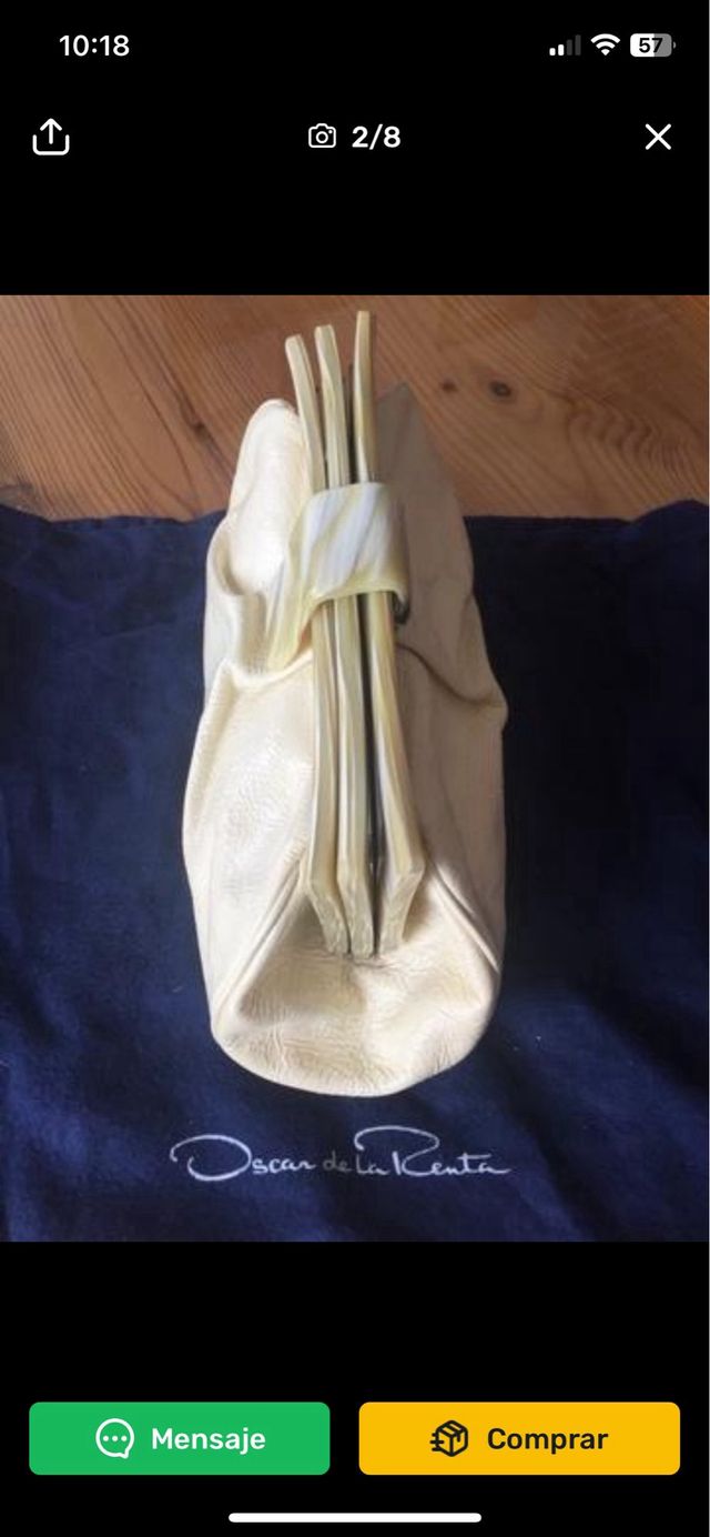 Pochette de charol Oscar de la Renta