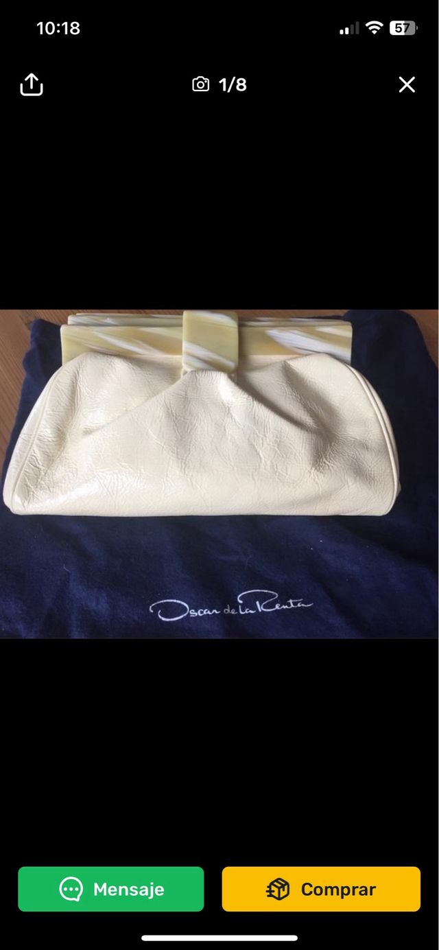 Pochette de charol Oscar de la Renta