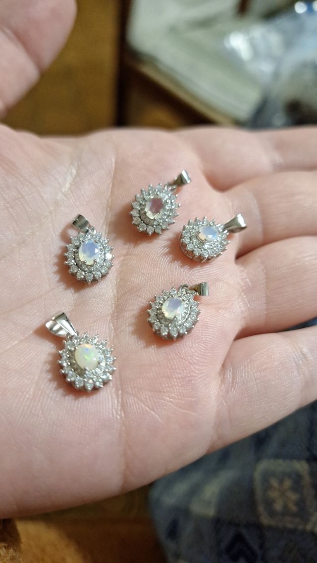 Pendenti in argento e Opale Etiope