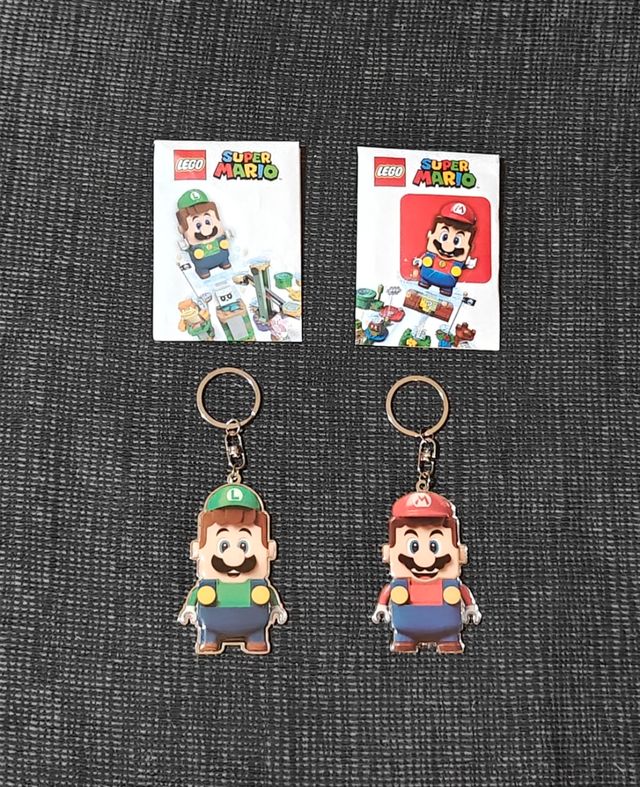 Llaveros Mario y Luigi - Exclusivos Lego