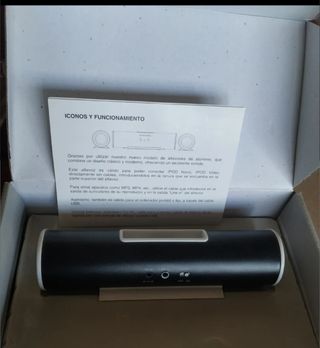 Altavoz stereo,angel ipod digital hi-fi mini negro