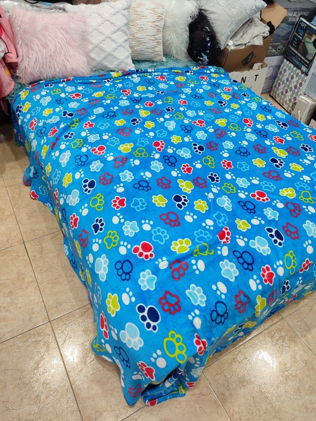 Oferta manta terciopelo matrimonio 220×240