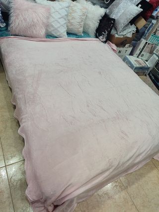 Oferta manta terciopelo matrimonio 220×240