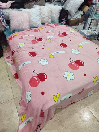 Oferta manta terciopelo matrimonio 220×240