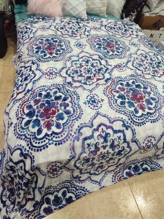 Oferta manta terciopelo matrimonio 220×240