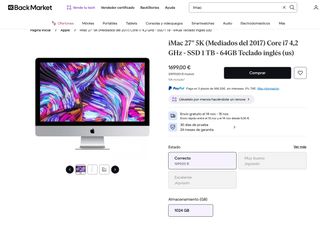 iMac 27" 5K I7 4,2 GHz 48 gb ram ssd 2tb