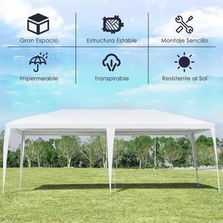 Toldo impermeable 3x6M, para fiesta y camping