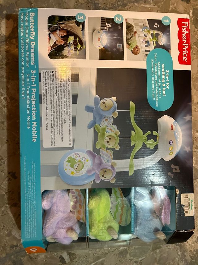 Móvil ositos voladores con proyector 3 en 1