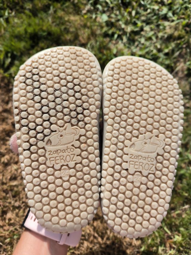 Bota piel rosa Zapato Feroz 24