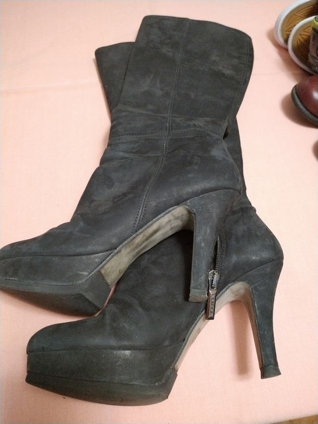 Botas, altas taco 10 cm