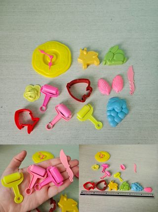 13 stampi e strumenti per giocare con plastilina