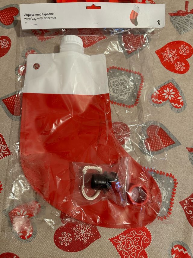 Bota navideña para vino 