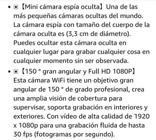 Mini Cámara de Seguridad A9