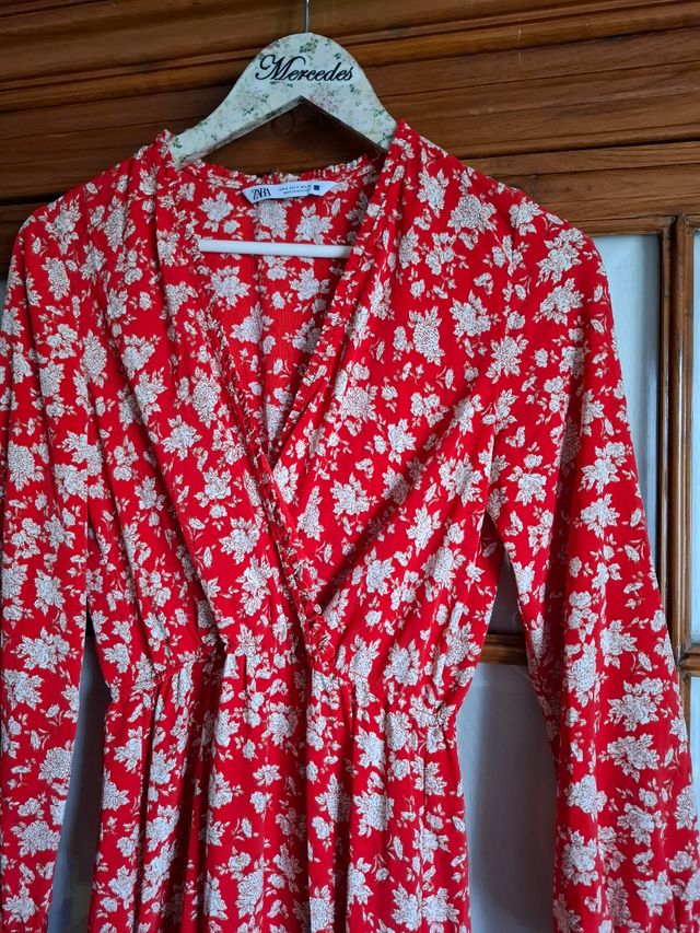 Vestido boho Zara, T.S, cintura elastica