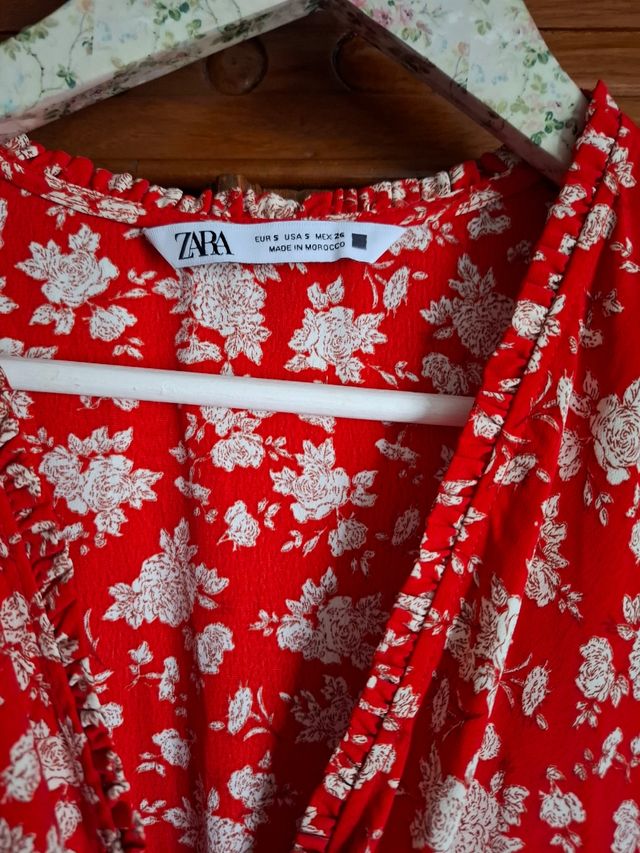 Vestido boho Zara, T.S, cintura elastica