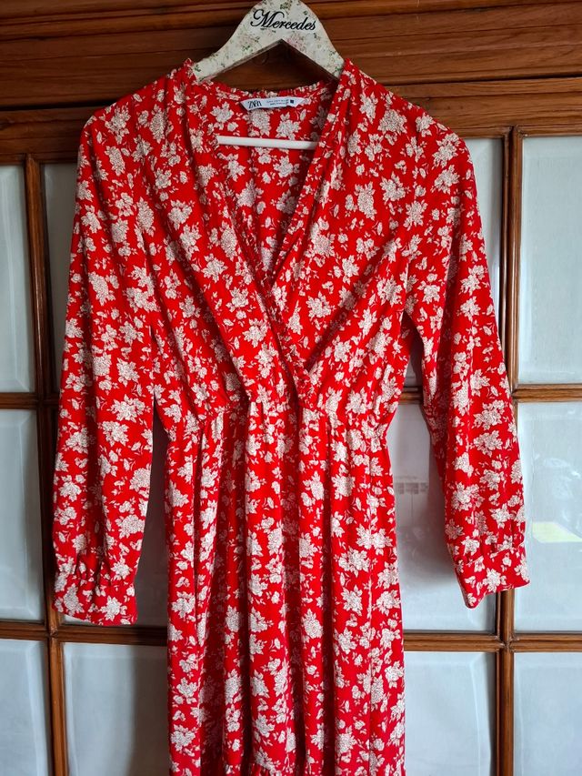 Vestido boho Zara, T.S, cintura elastica