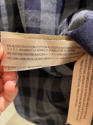 Camisa cuadros massimo dutti