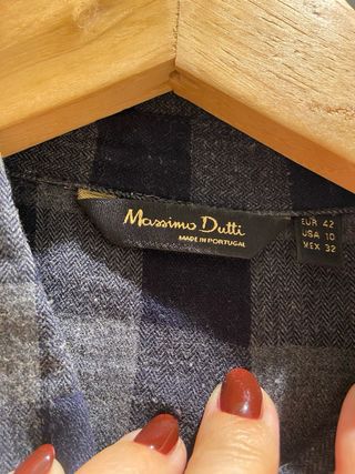 Camisa cuadros massimo dutti