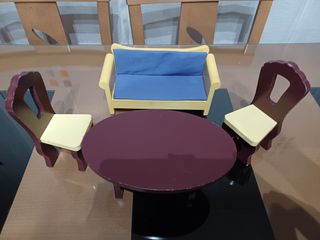 Lote muebles para muñecas maniqui.