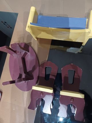 Lote muebles para muñecas maniqui.