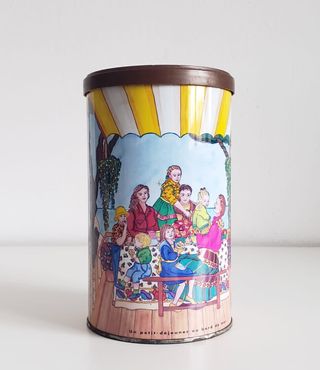 Caja de metal vintage