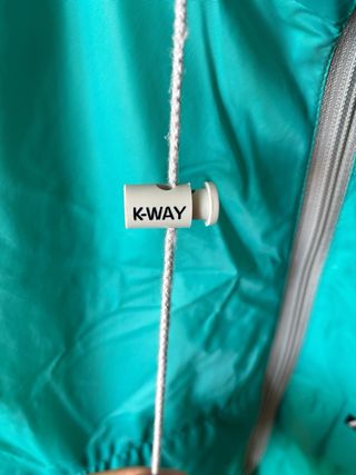 Giacca K-Way Vintage blu acqua